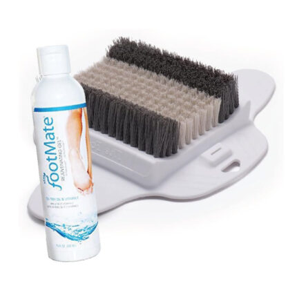 The FootMate System Foot Massager & Scrubber w/Rejuvenating Gel